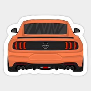 MUSTANG GT CORAL Sticker